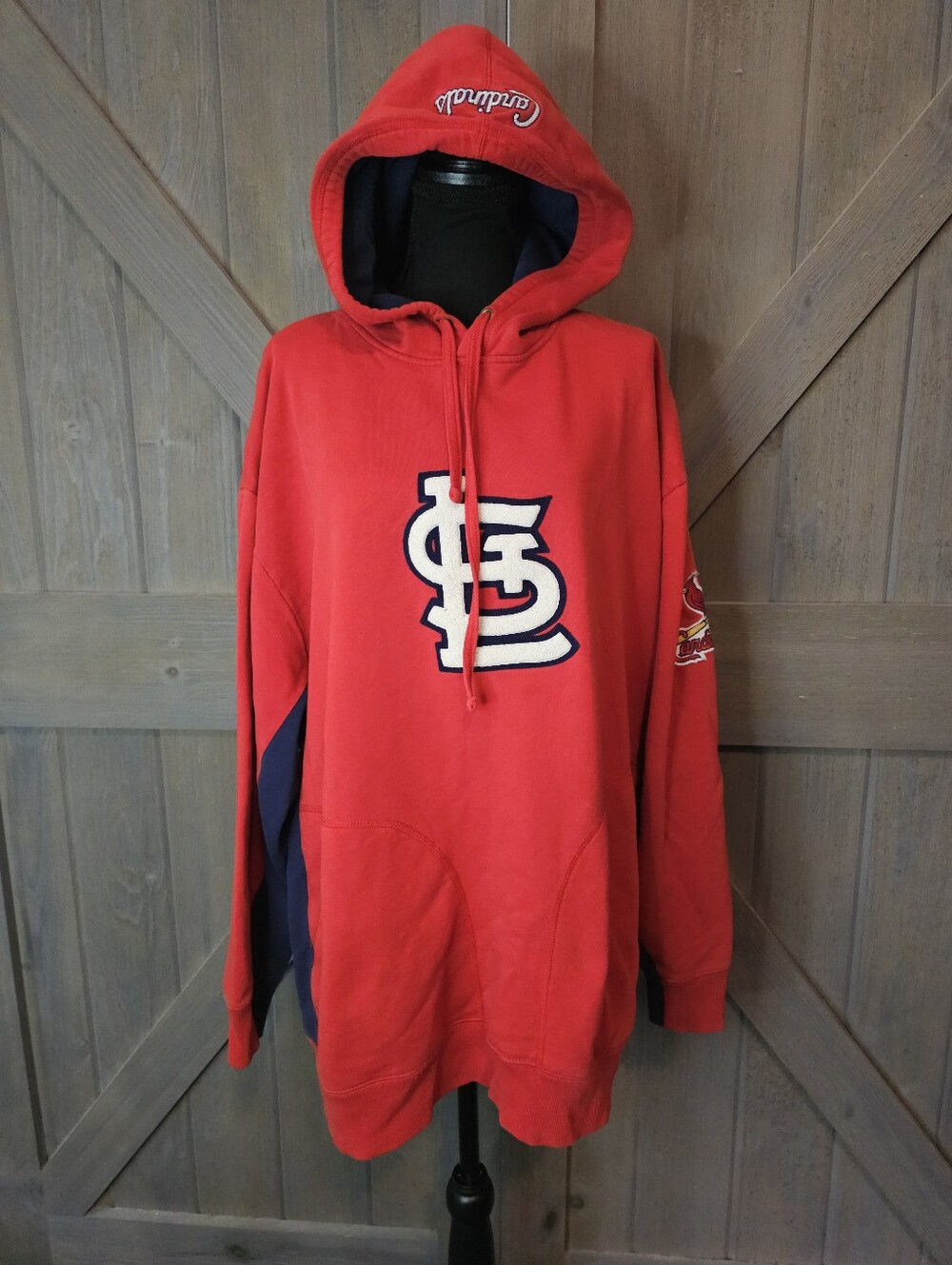 Majestic St.Louis Cardinals Red Hoodie sz XL